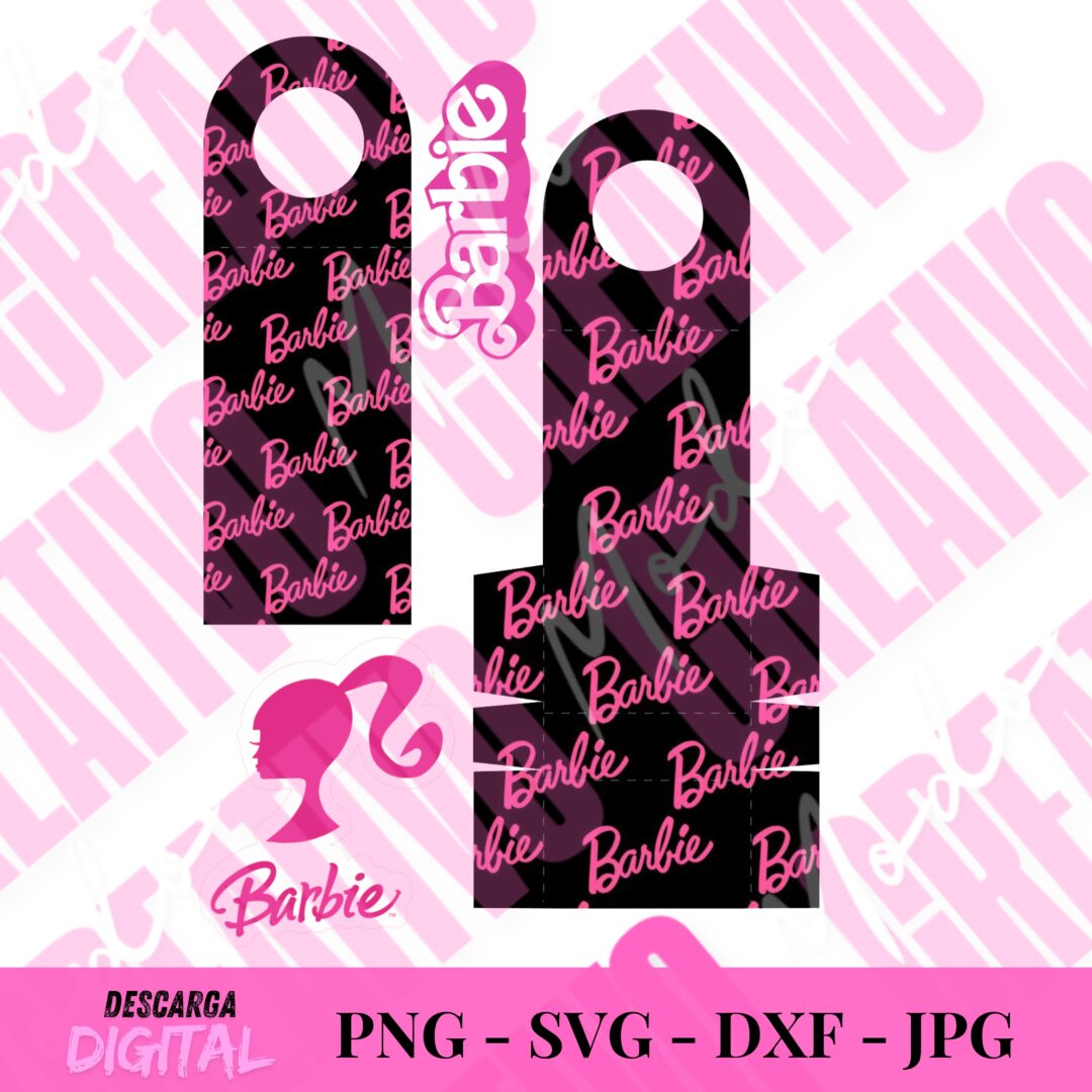 Plantilla Porta Dulces + Diseño Barbie